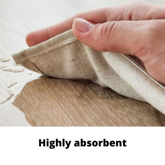 Linen Tea Towels - Spring Flowers Kitchen Towel Set (23x18" each) Linen / Cotton - Picture 4 of 9